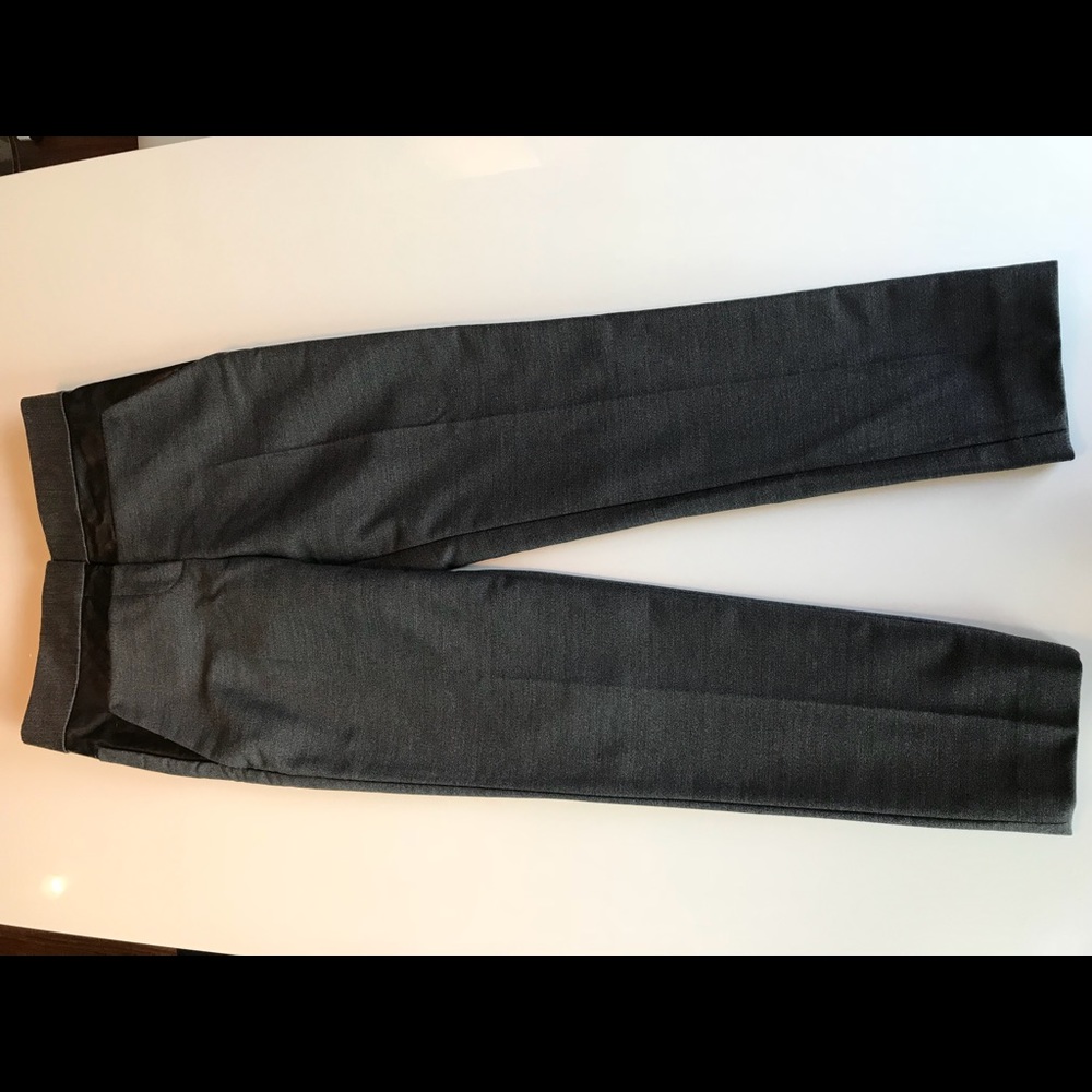 Alexander Wang Wool & Leather Trousers, size 0